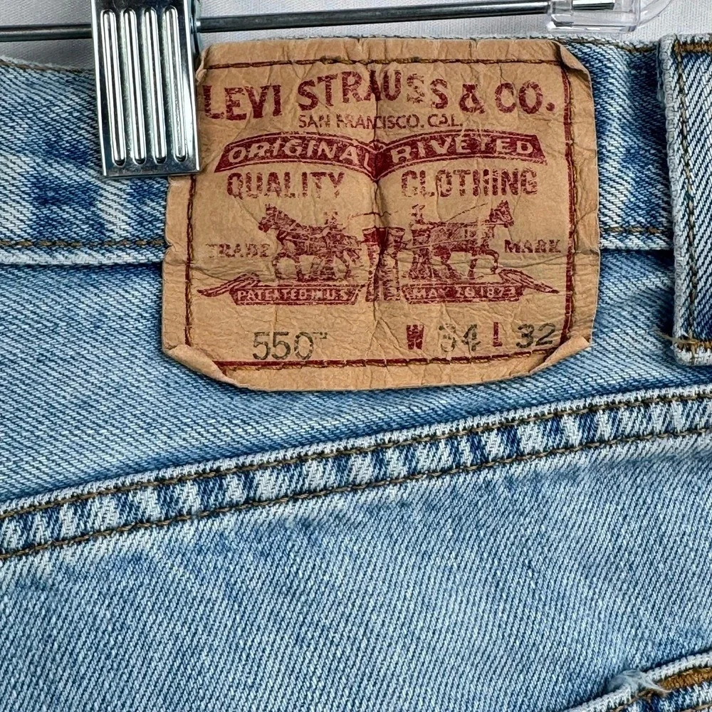 VTG Levi's 550 Relaxed‎ Fit Men's Jeans 32x31 Denim Classic 100% Cotton Straight